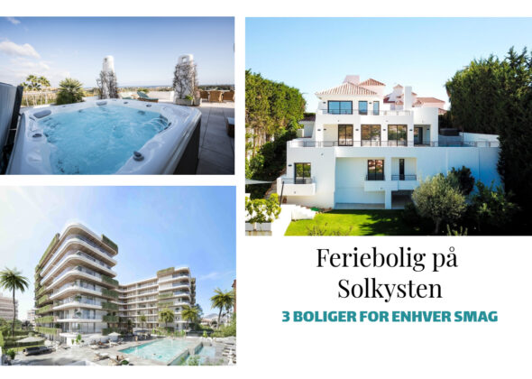 3 boliger på Solkysten